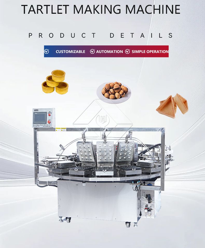 Équipement de production automatique de fonds de tarte et de biscuits