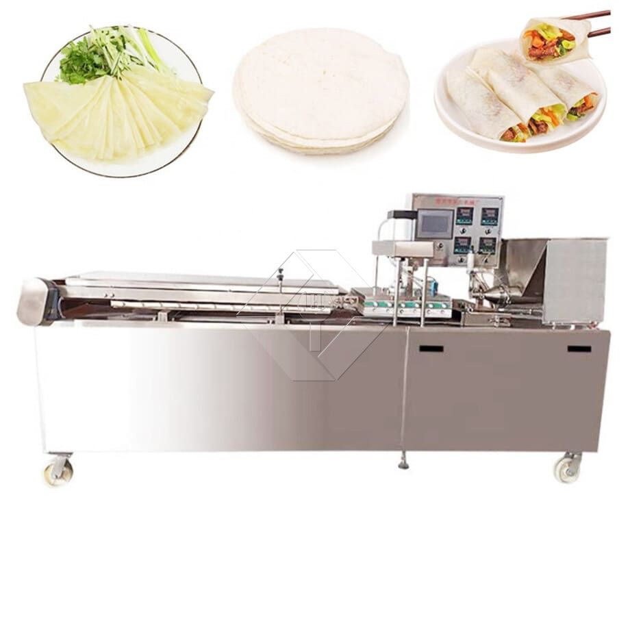 Machine automatique de fabrication de crêpes à pain plat Chapati, pain pita, roti, tortilla, canard rôti, lavash