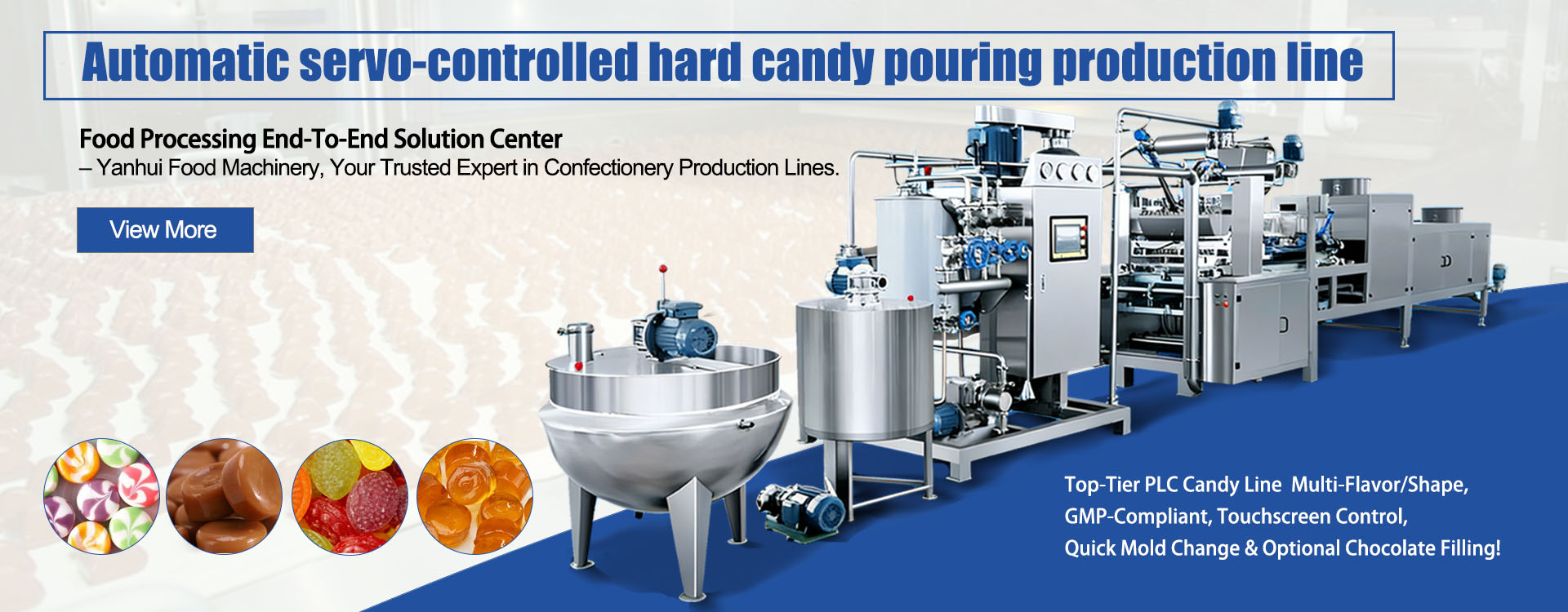 CHAÎNE DE PRODUCTION DE VERSEMENT DE BONBONS DURS