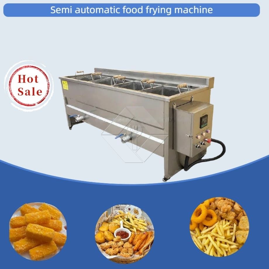 Machine professionnelle de friture de collations par lots, Machine manuelle de friture de frites de haute qualité
