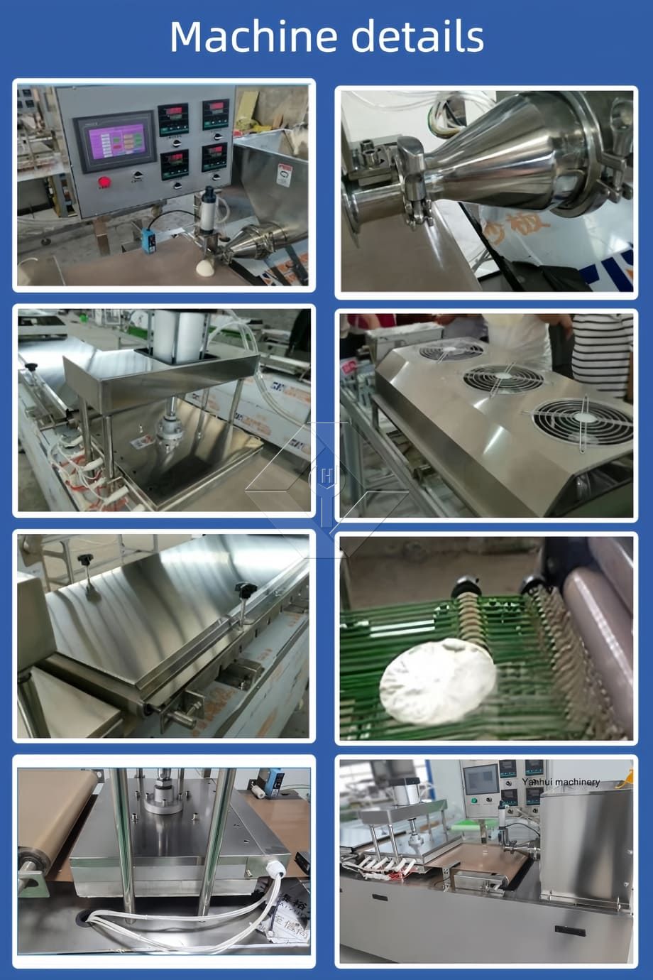 Machine automatique de fabrication de crêpes à pain plat Chapati, pain pita, roti, tortilla, canard rôti, lavash