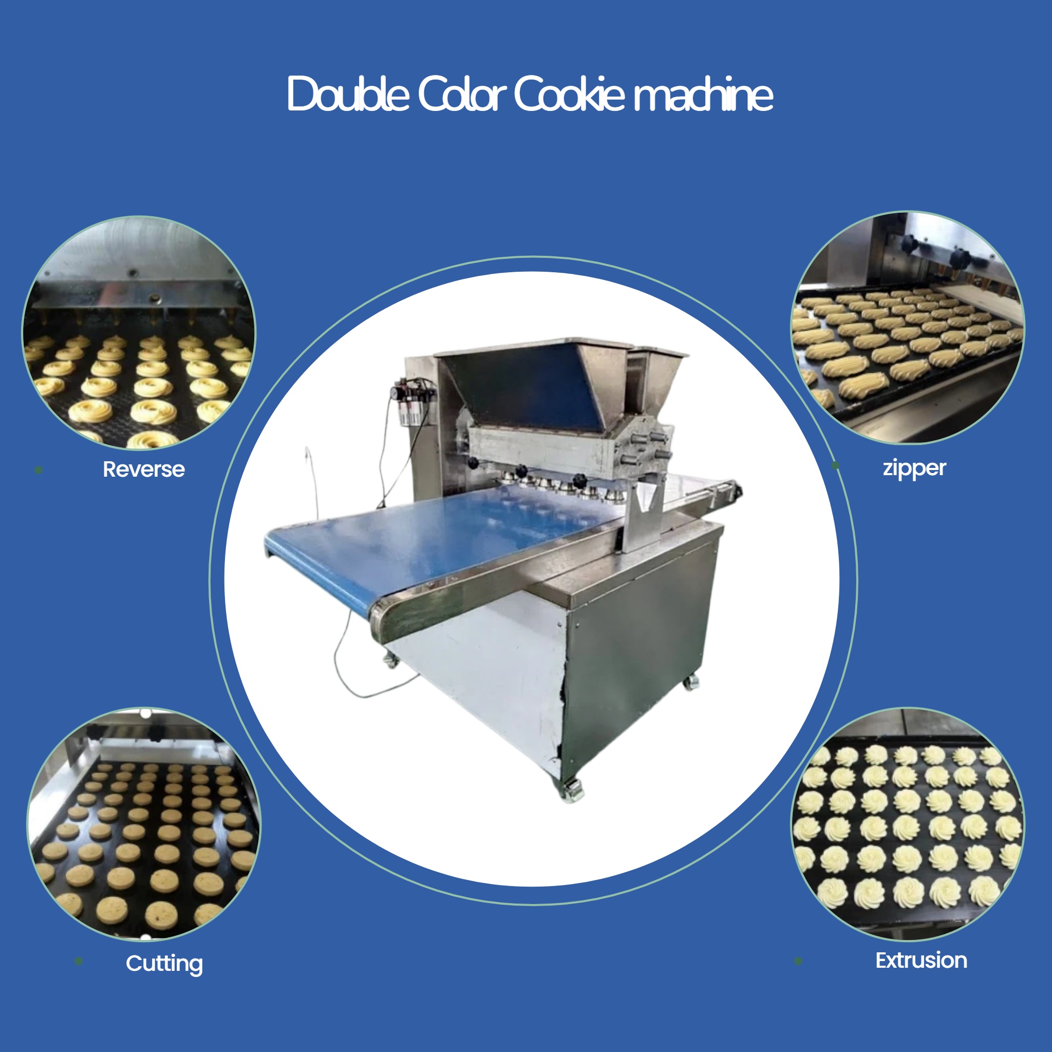 Machine de jointoiement de gâteaux double couleur