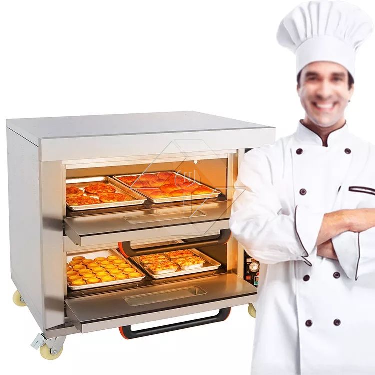 Hot Sale nouveau four à gaz de boulangerie pour four de cuisson à double pont à 4 plateaux