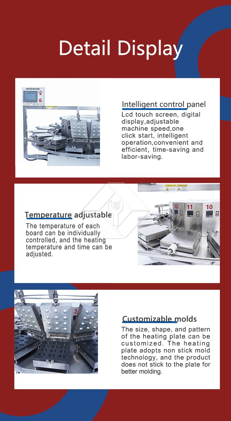 Équipement de production automatique de fonds de tarte et de biscuits