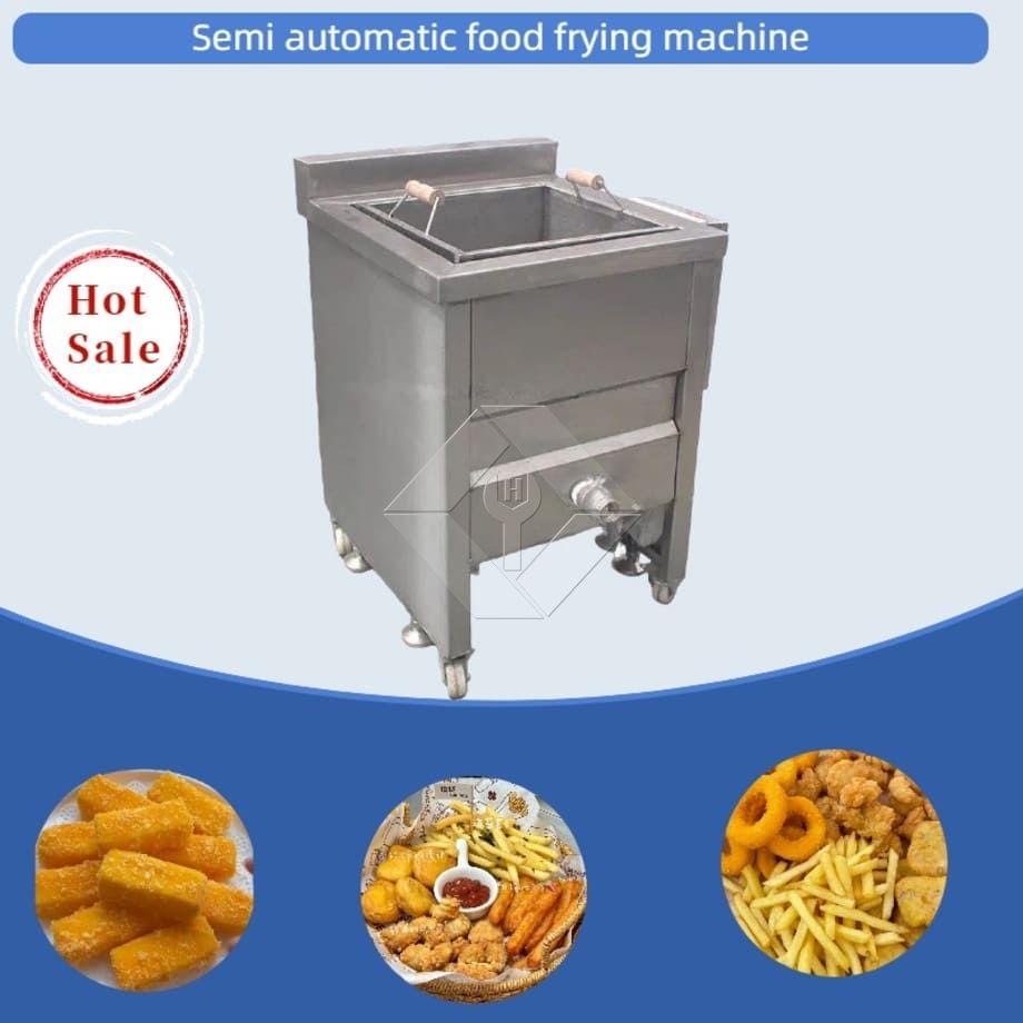 Machine professionnelle de friture de collations par lots, Machine manuelle de friture de frites de haute qualité