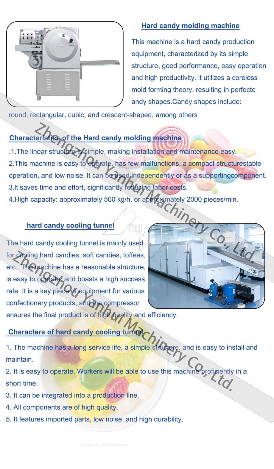 Ligne de production spéciale entièrement automatique de confiserie de sucettes/machine de fabrication de bonbons hara Ligne de production spéciale entièrement automatique de confiserie de sucettes/machine de fabrication de bonbons hara