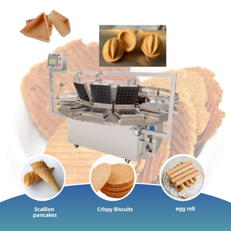 Équipement de production automatique de fonds de tarte et de biscuits