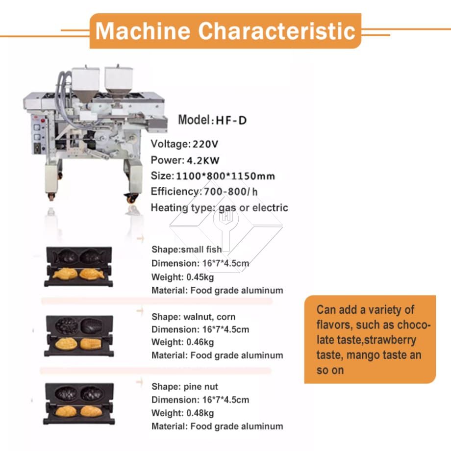 Machine à gâteau Taiyaki entièrement automatique
