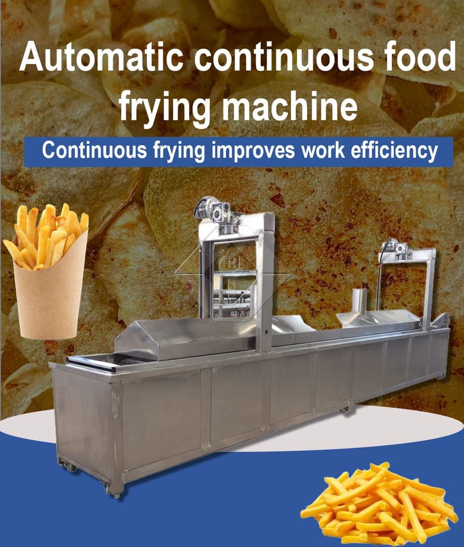 Friteuse électrique de poulet, friteuse automatique continue, pour hamburgers, avec convoyeur