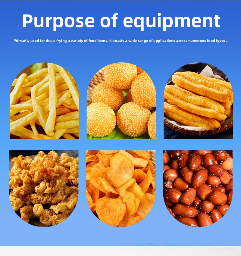 Fournisseur automatique de friteuse de poulet frit de croustilles de beignets de collation frits