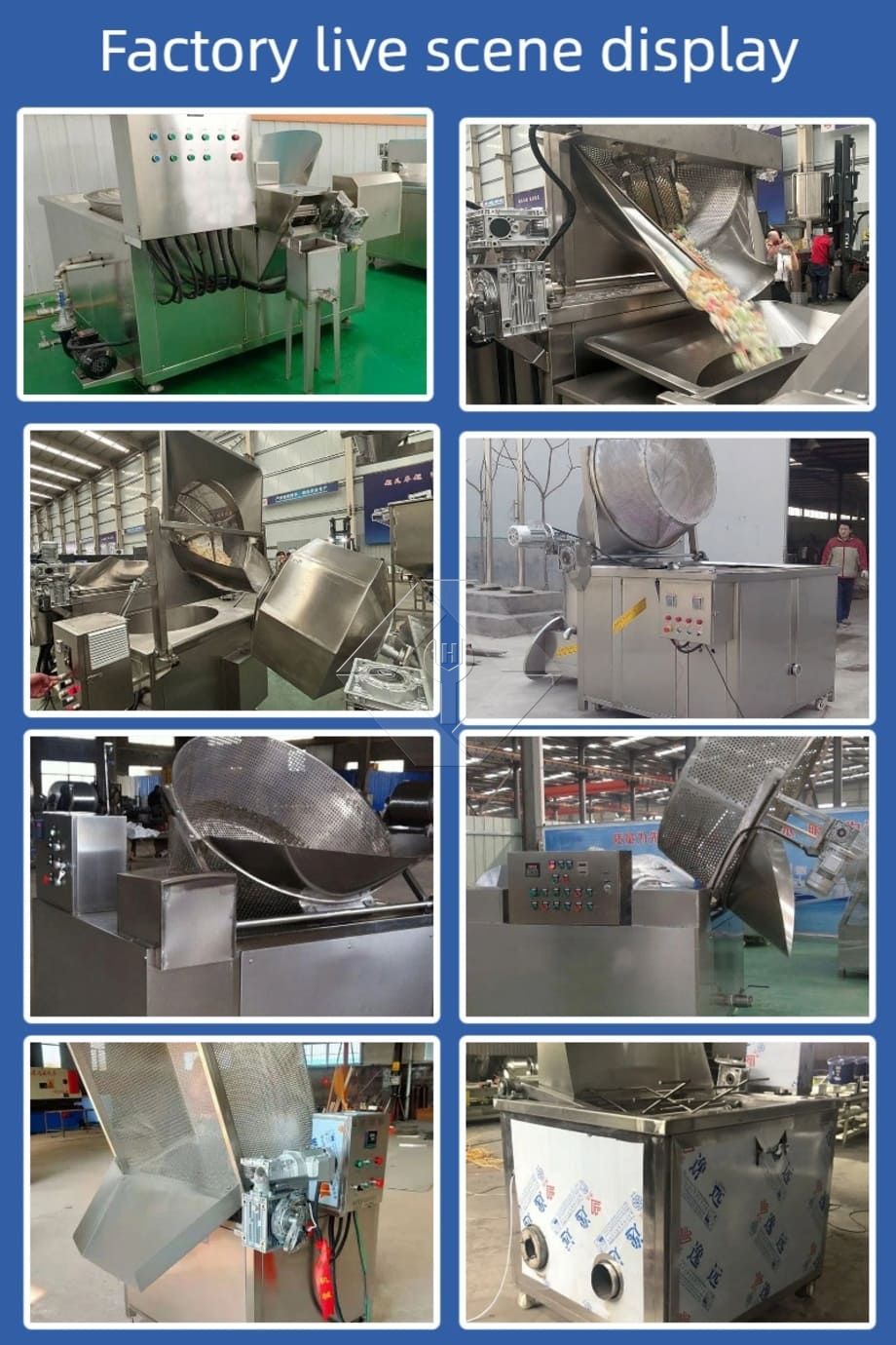 Machine à frire à agitation automatique, à faible investissement, friteuse par lots de haute capacité à vendre Machine à frire à agitation automatique, à faible investissement, friteuse par lots de haute capacité à vendre
