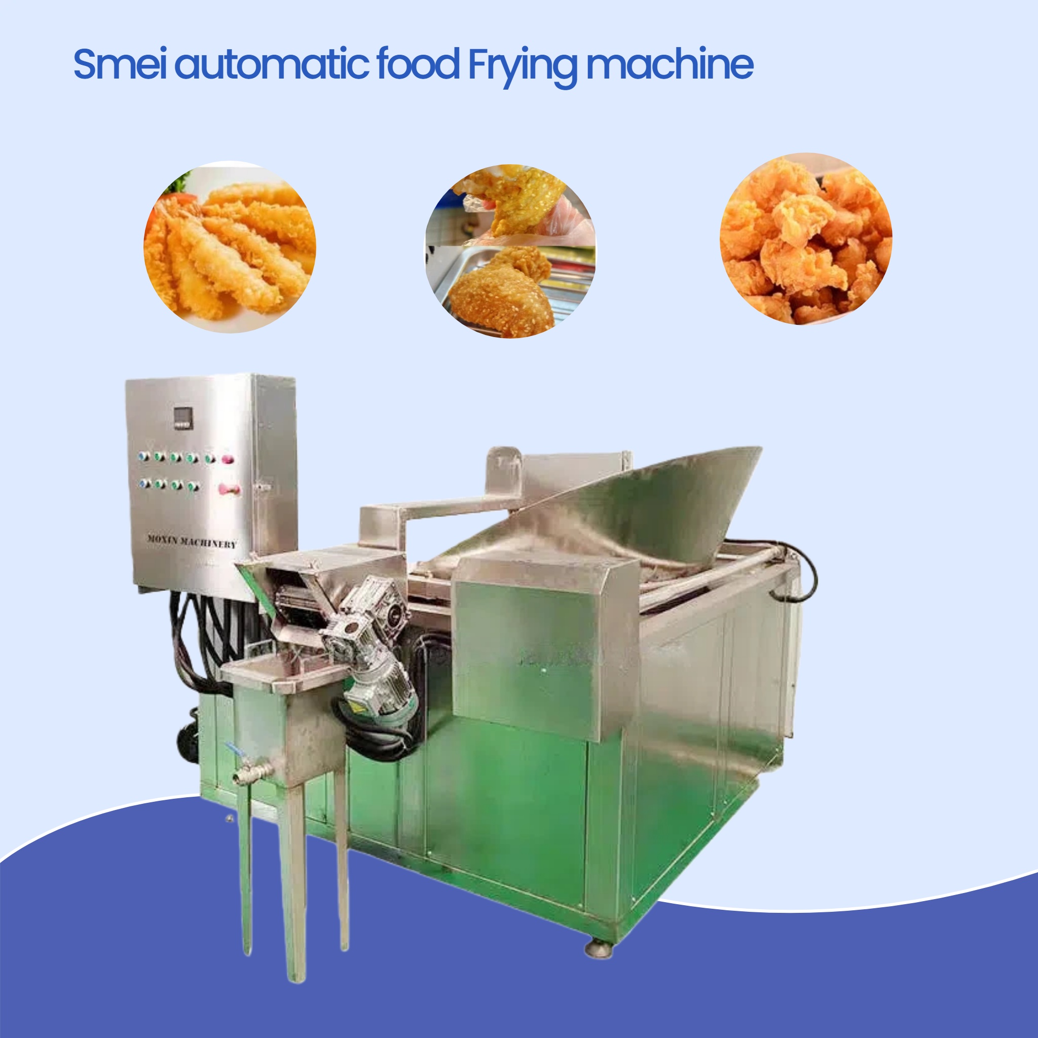 Fournisseur automatique de friteuse de poulet frit de croustilles de beignets de collation frits
