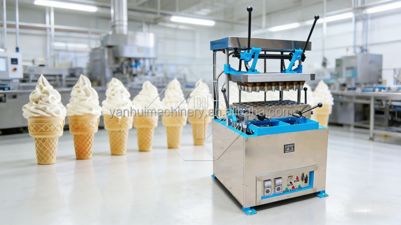 Machine de plateau d'oeufs de cône de gaufrette de crème glacée de cuisson de coquille de Choco de Monaka