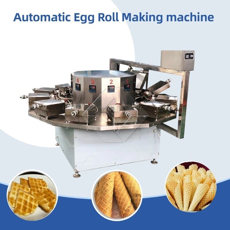 Cône de sucre à rouler rotatif, cuisson de crème glacée, cônes roulés, Machine de fabrication