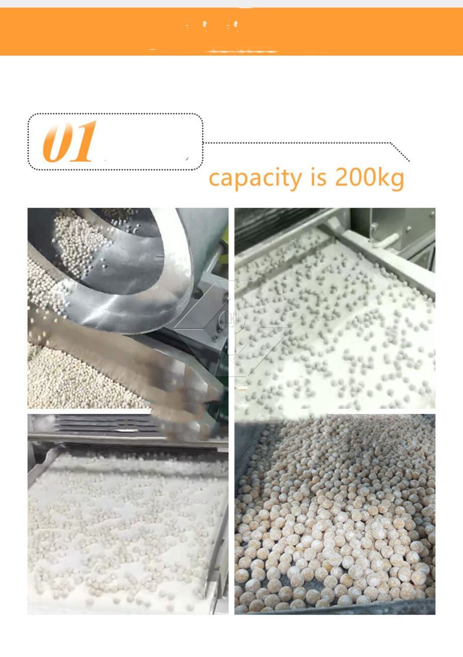 Machine commerciale entièrement automatique de perles de tapioca, Machine de fabrication de sagou d'amidon de tapioca Machine commerciale entièrement automatique de perles de tapioca, Machine de fabrication de sagou d'amidon de tapioca