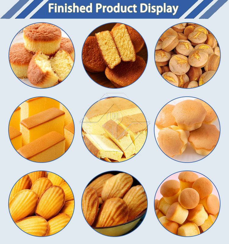 Ligne de production de ventouses de gâteaux en couche de déposant de gâteaux