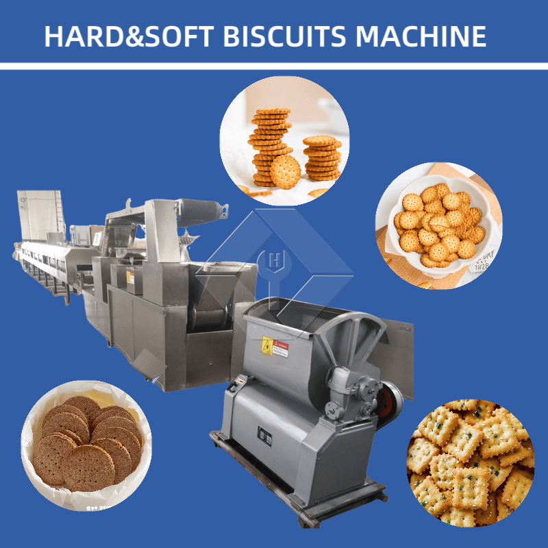 Machine automatique de fabrication de biscuits | Ligne de production de biscuits croustillants et durs | Équipement industriel pour biscuits