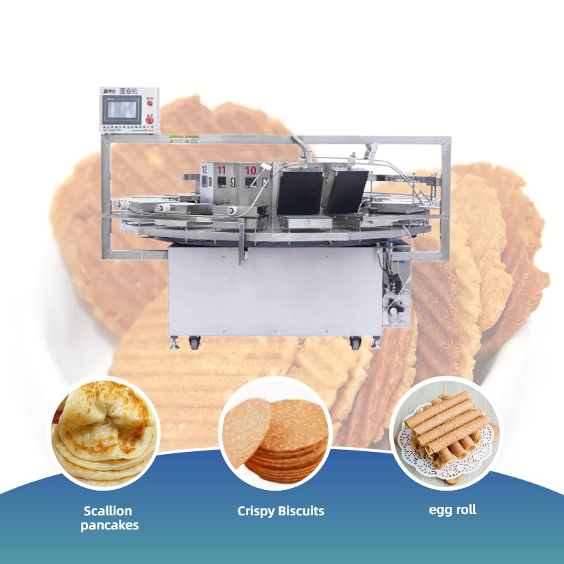 Équipement de production automatique de fonds de tarte et de biscuits