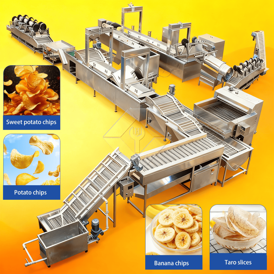 Machine automatique de fabrication de pommes de terre frites frites à grande échelle, prix de la dinde, ligne de production de frites