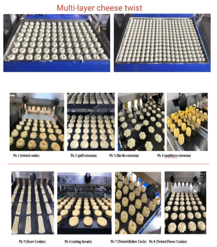 Machine de fabrication de biscuits de forme automatique avec matrices interchangeables pour la production de biscuits personnalisés et une utilisation industrielle à haut rendement