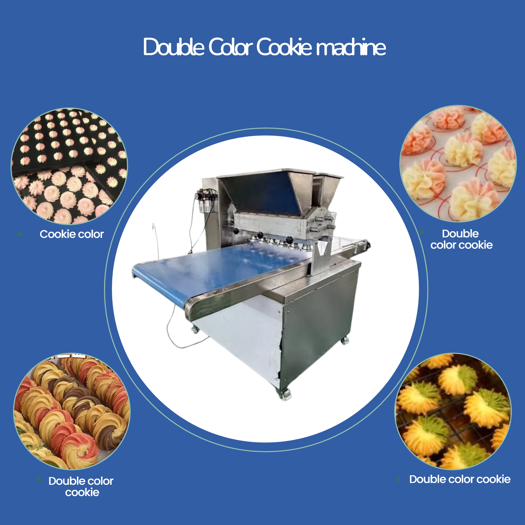 Machine de jointoiement de gâteaux double couleur