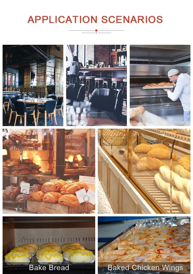 Four de boulangerie commercial à 4 étages et 16 plateaux Four de boulangerie commercial à 4 étages et 16 plateaux