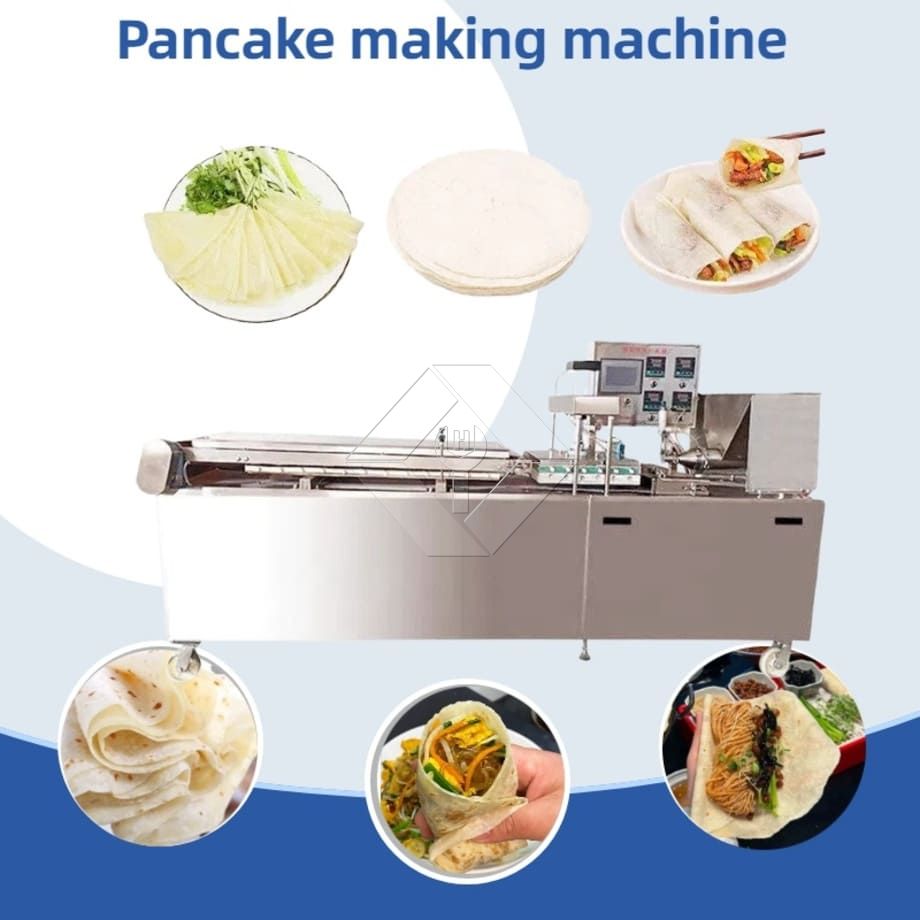 Machine automatique de fabrication de crêpes à pain plat Chapati, pain pita, roti, tortilla, canard rôti, lavash