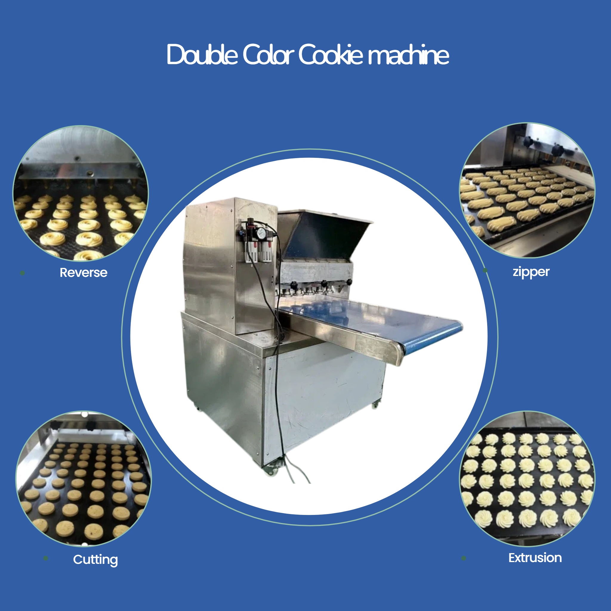 Machine de jointoiement de gâteaux double couleur