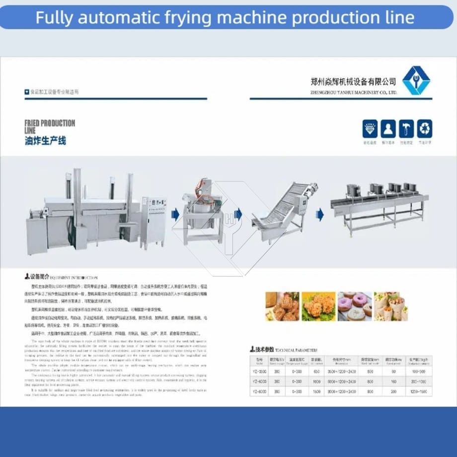 Friteuse électrique de poulet, friteuse automatique continue, pour hamburgers, avec convoyeur