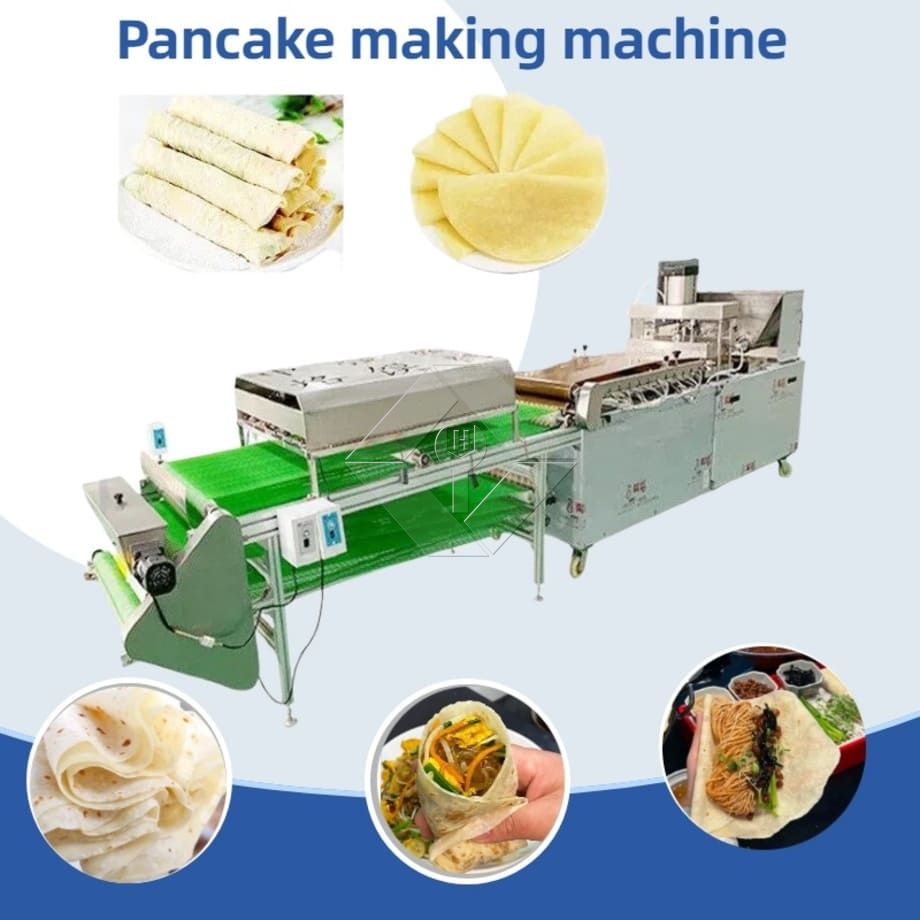 Machine automatique de fabrication de crêpes à pain plat Chapati, pain pita, roti, tortilla, canard rôti, lavash