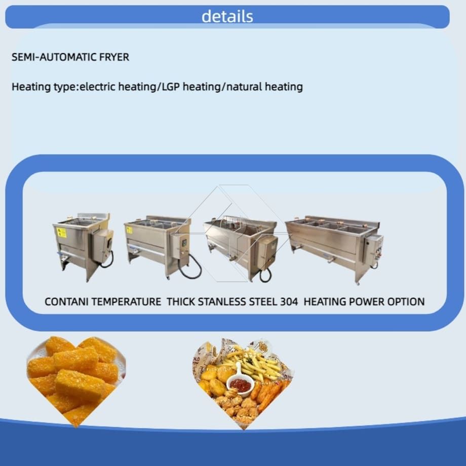 Machine professionnelle de friture de collations par lots, Machine manuelle de friture de frites de haute qualité