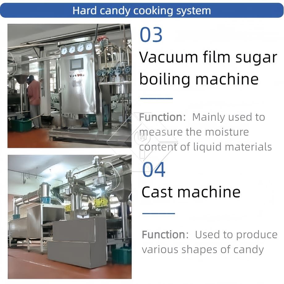 Machine de fabrication de bonbons gommeux et de gelée, machine automatique de fabrication de bâtonnets de bonbons durs, ligne de production de bonbons aux sucettes