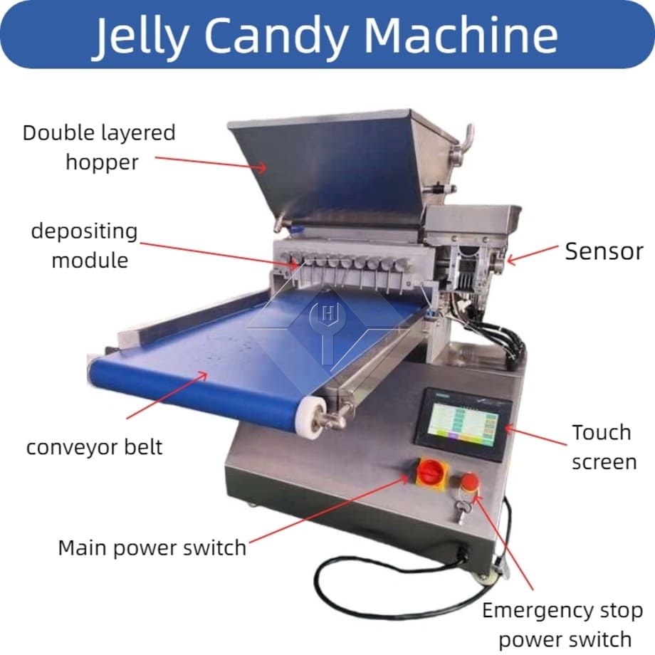 Ours gelée bonbons chocolat automatique ordinateur de bureau Mini bureau vitamine gommeuse déposant forme de Production faire Machine