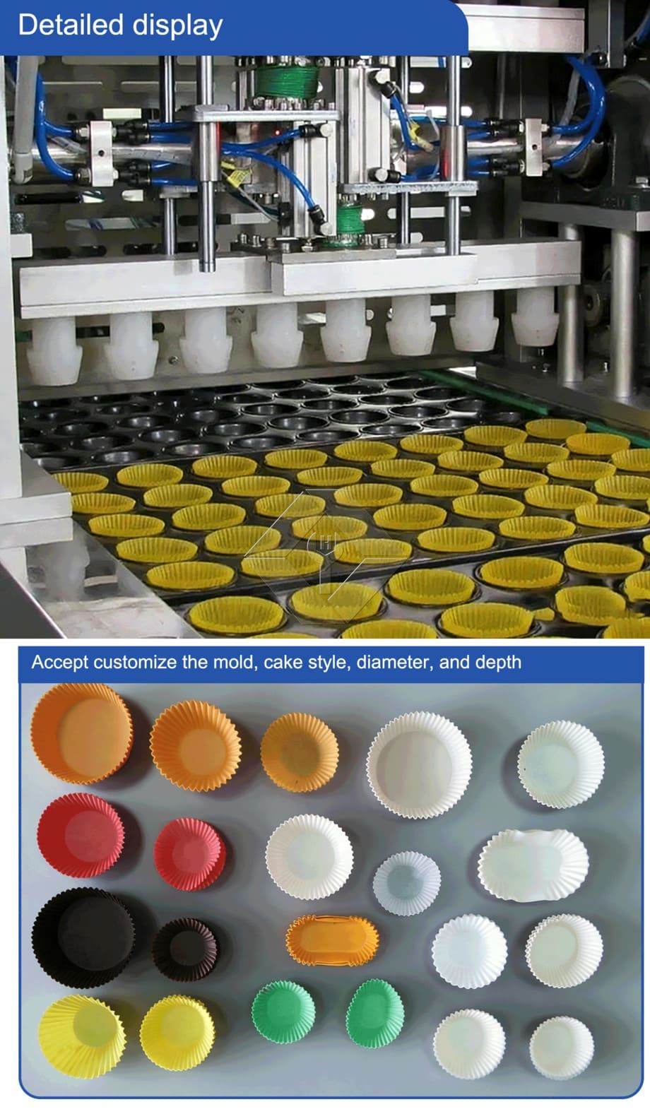 Ligne de production automatique de muffins, prix d'usine, Mini tasse industrielle, Machine de fabrication de gâteaux pour mettre des papiers de cupcakes Ligne de production automatique de muffins, prix d'usine, Mini tasse industrielle, Machine de fabrication de gâteaux pour mettre des papiers de cupcakes