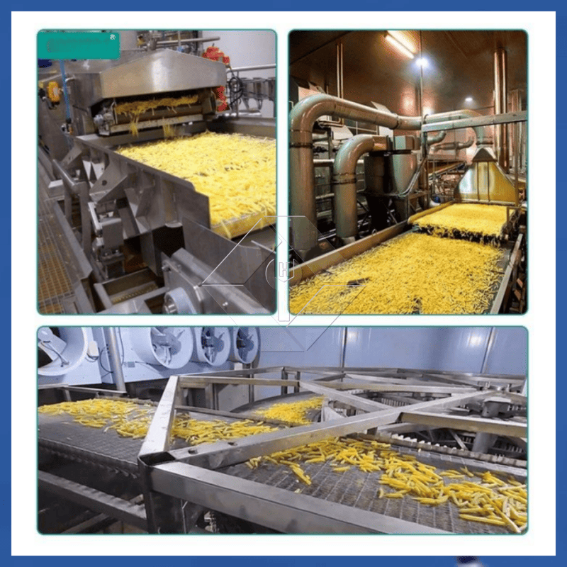 Prix d'usine 100-1000kg frites surgelées automatiques croustilles faisant la ligne de production de machine à vendre