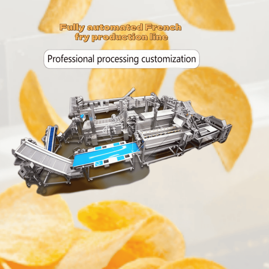 Machine automatique de fabrication de chips de pommes de terre frites à grande échelle, prix de la dinde, ligne de production de frites