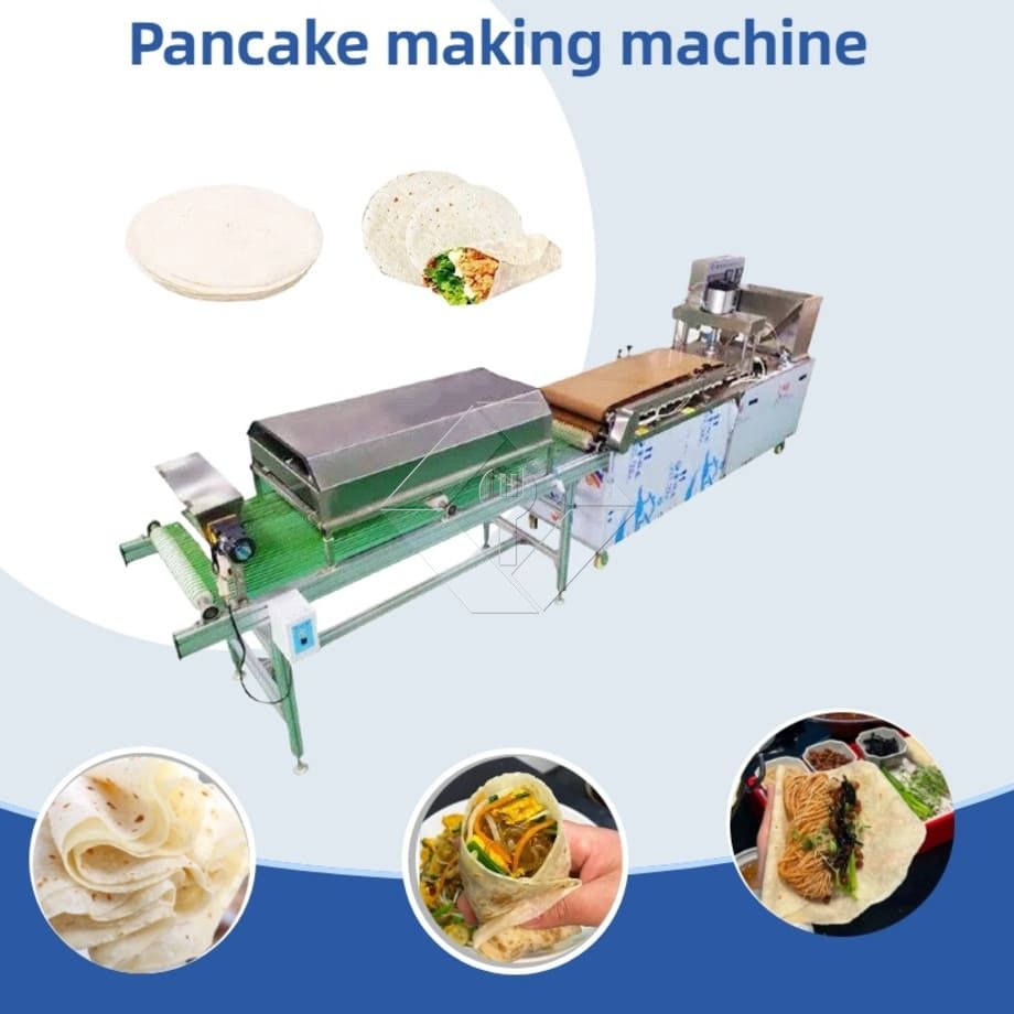 Machine automatique de fabrication de crêpes à pain plat Chapati, pain pita, roti, tortilla, canard rôti, lavash