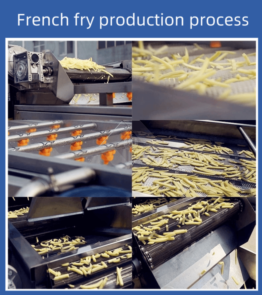 Prix d'usine 100-1000kg frites surgelées automatiques croustilles faisant la ligne de production de machine à vendre Prix d'usine 100-1000kg frites surgelées automatiques croustilles faisant la ligne de production de machine à vendre