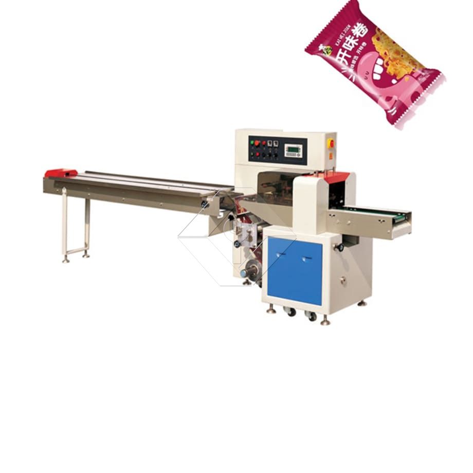 Machine à emballer horizontale de flux de nourriture de sandwich de fruits surgelés d'emballage de nouilles de bâtons d'encens d'oreiller