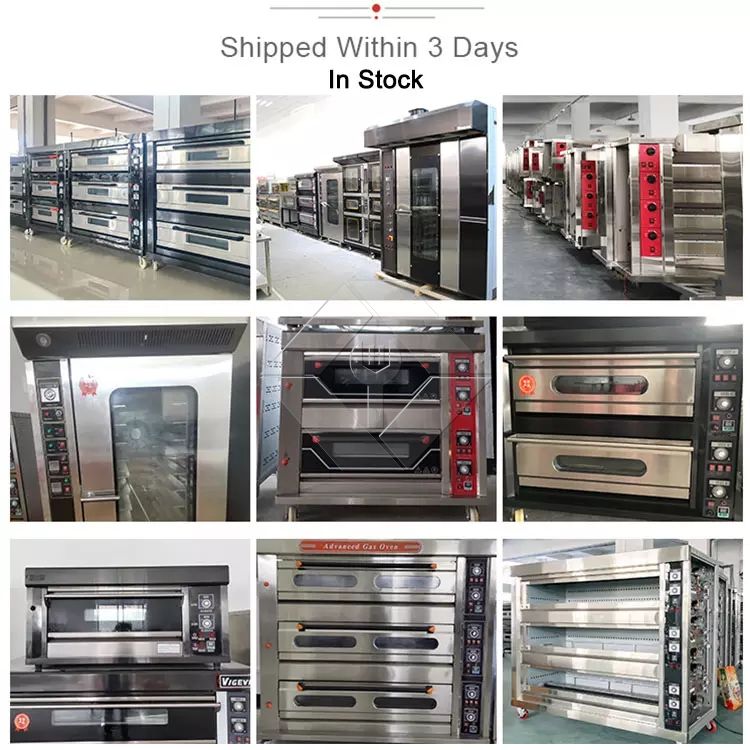 Hot Sale nouveau four à gaz de boulangerie pour four de cuisson à double pont à 4 plateaux