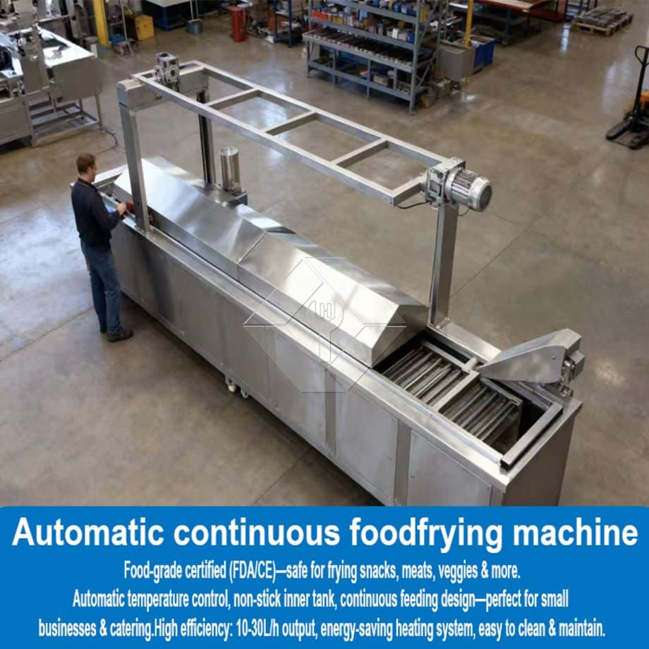 Friteuse électrique de poulet, friteuse automatique continue, pour hamburgers, avec convoyeur